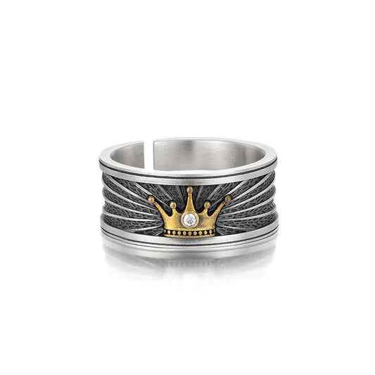 Crown Vintage Silver Ring