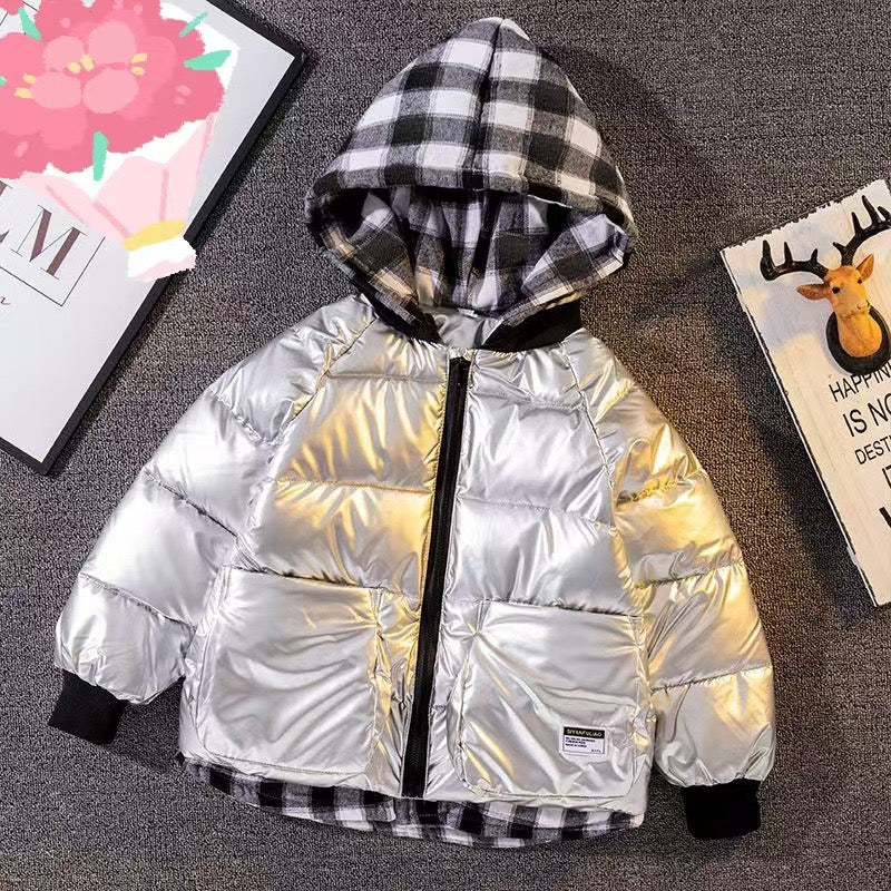 2024 invierno nuevo niños falsa chaqueta de dos piezas. Modelos para hombre y mujer